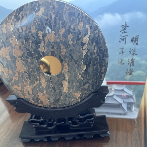 Mount Taishan Tianyuan Stone safety buckle gift box office living room study decoration company club decoration diameter